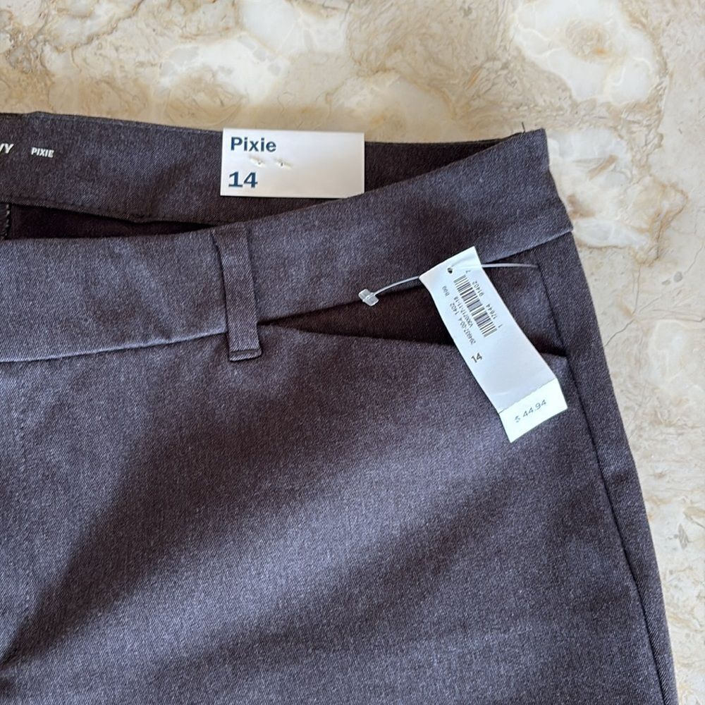 NWT Old Navy Pixie Skinny Ankle Pants Heather Grey - Picture 6 of 8